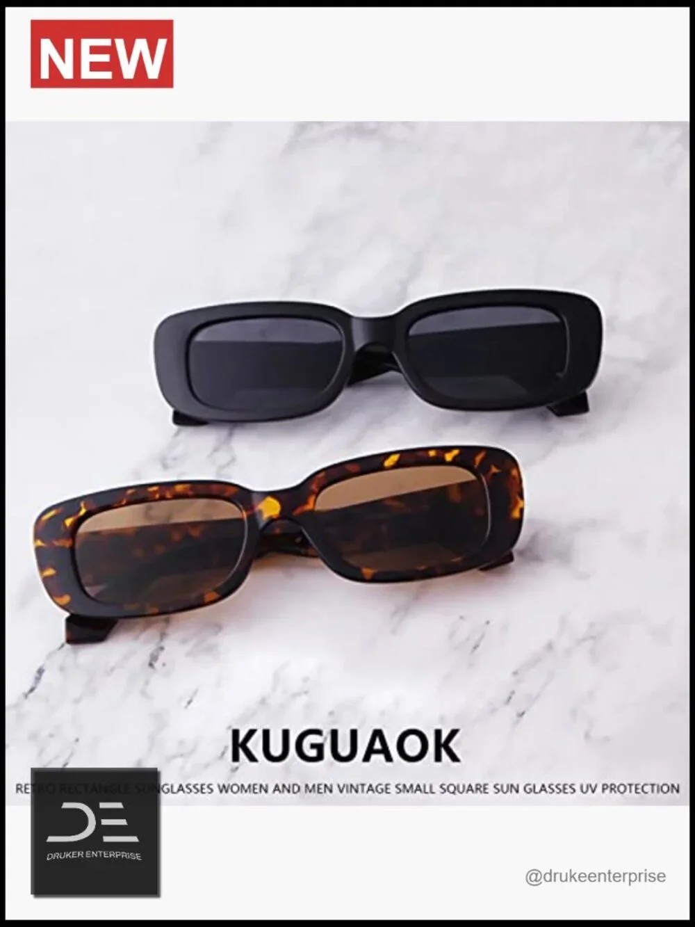 Retro Square Sunglasses UV Protection Unisex Small Frame